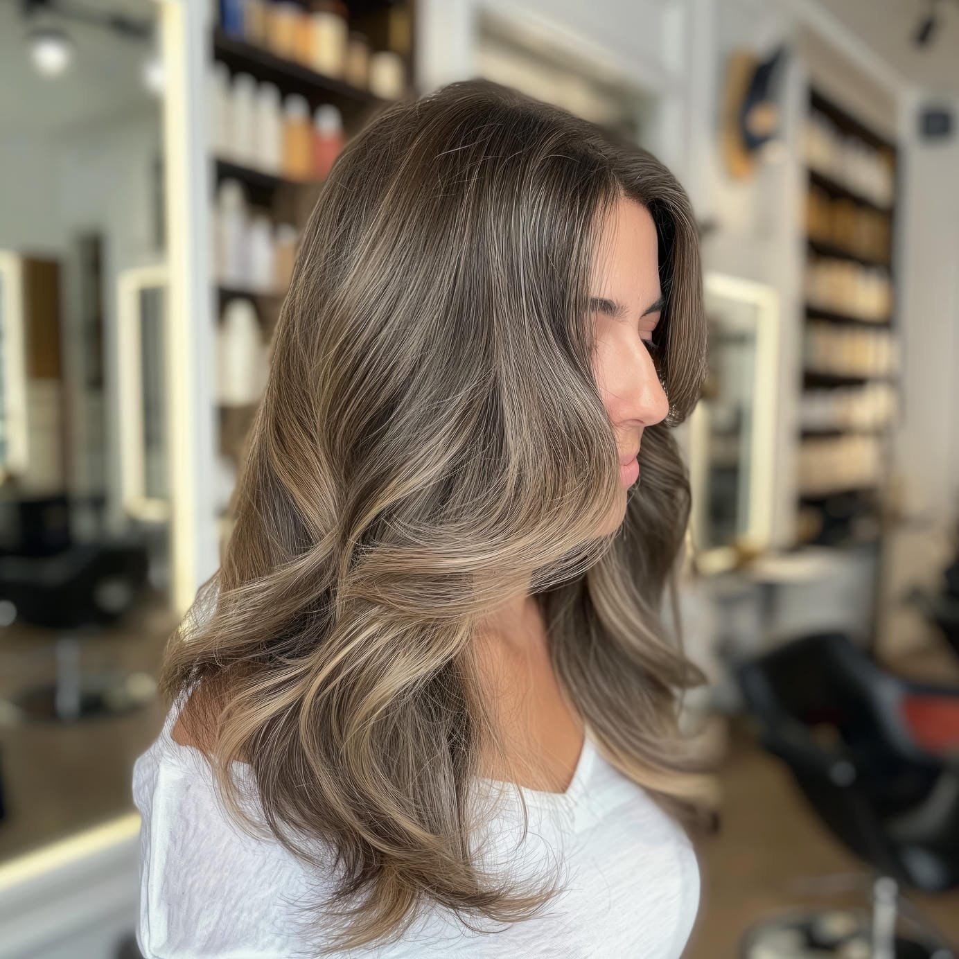 Balayage, after