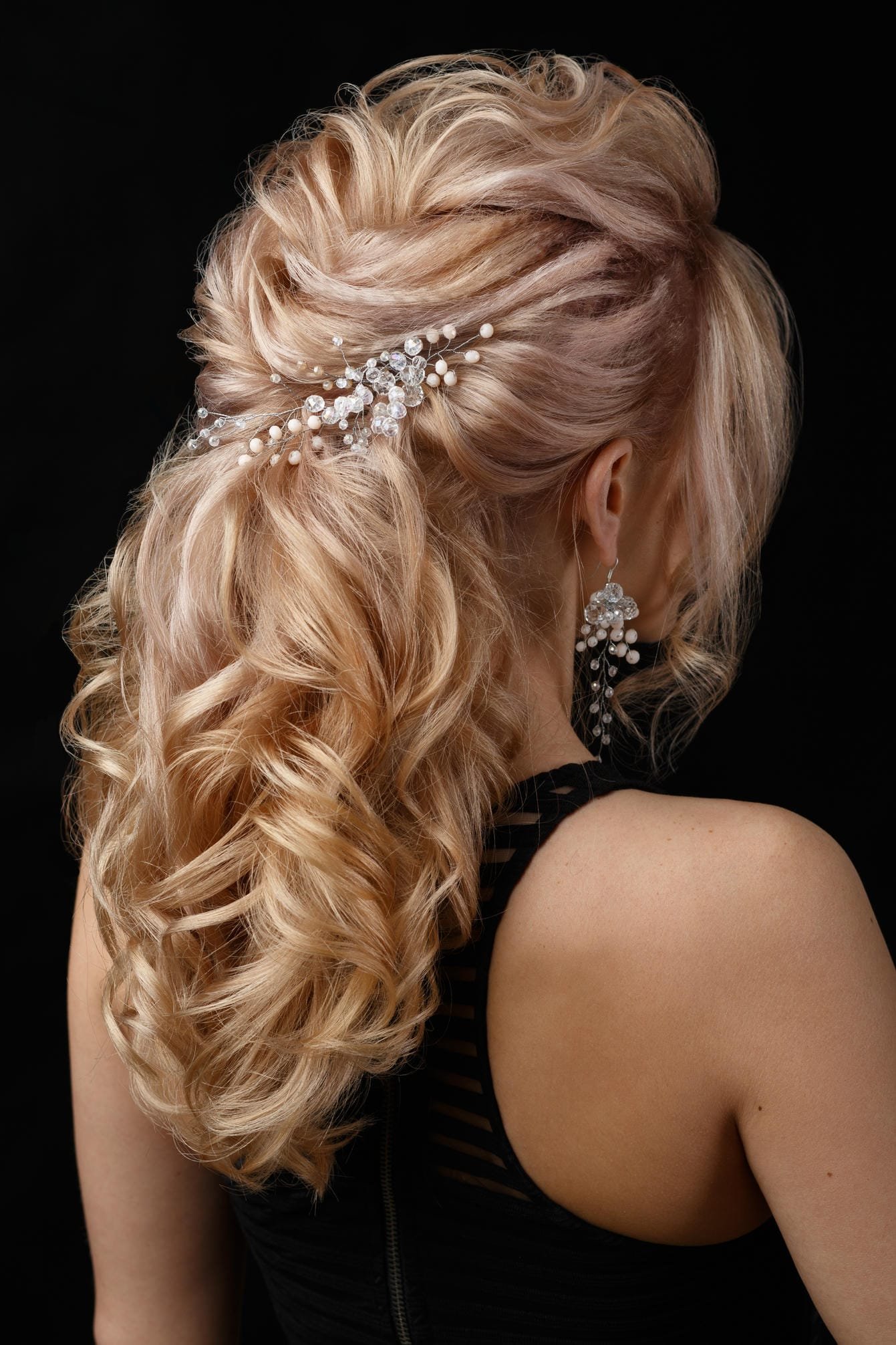 Woman's Half-Up Style