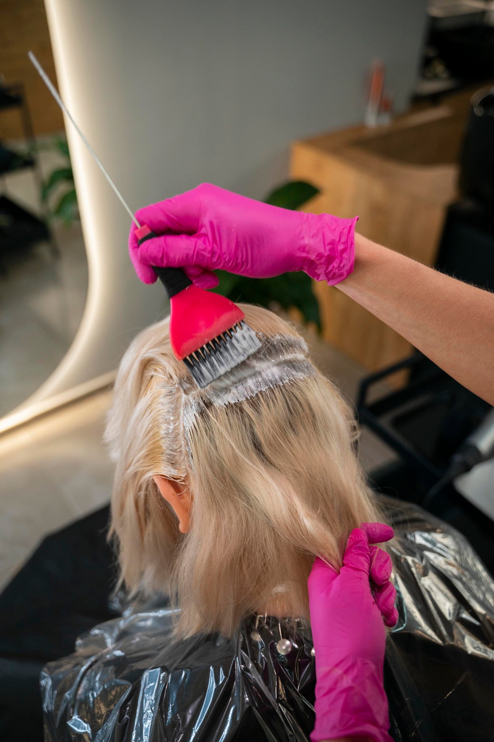 Hair color, before