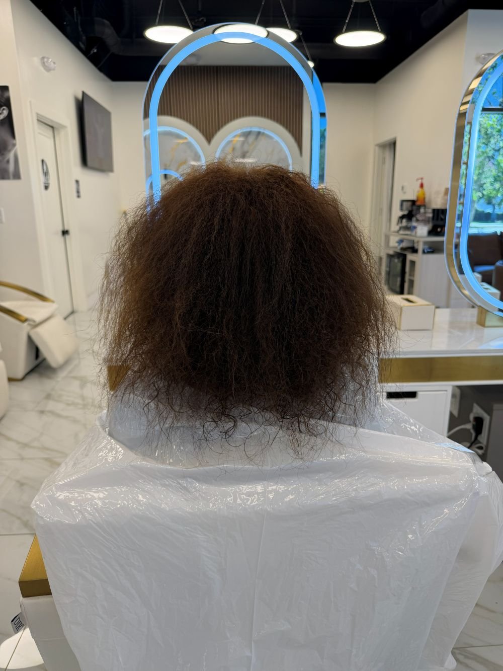 Brazilian Blowout, before